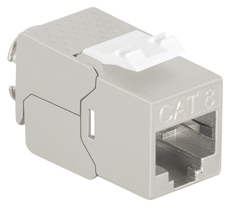 Produktbild MVT 200 106.500  -  Cat.8.1 RJ45 Keystone Anschlussmodul, geschirmt, STP 2226 AWG, Set à 500 Stück